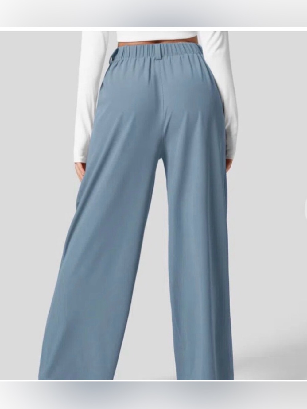 Halara Flex High-waisted Pocket Wide Leg Waffle Suit Work Pants 2X - Picture 2 of 3